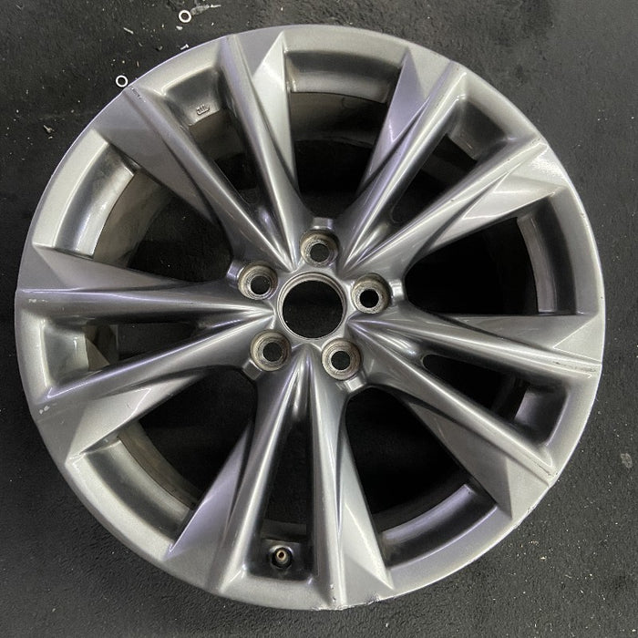 19" LEXUS ES250 21 19x8 alloy 5 split spoke silver smoked Original OEM Wheel Rim