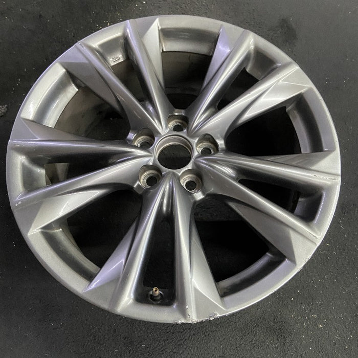 19" LEXUS ES250 21 19x8 alloy 5 split spoke silver smoked Original OEM Wheel Rim