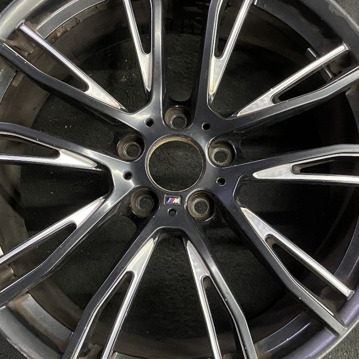 20" BMW 320i 15 20x8.5 10 Y spoke narrow spoke opening black matte finish Original OEM Wheel Rim