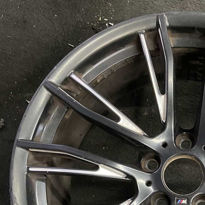 20" BMW 320i 15 20x8.5 10 Y spoke narrow spoke opening black matte finish Original OEM Wheel Rim