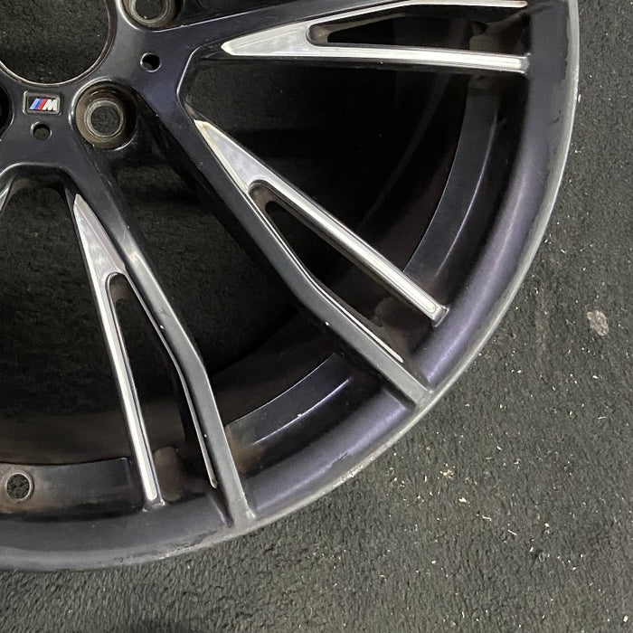 20" BMW 320i 15 20x8.5 10 Y spoke narrow spoke opening black matte finish Original OEM Wheel Rim