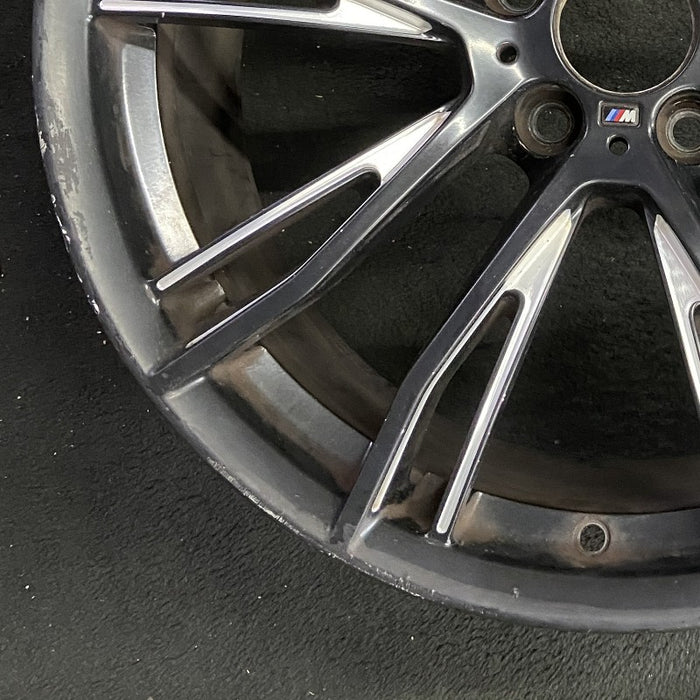 20" BMW 320i 15 20x8.5 10 Y spoke narrow spoke opening black matte finish Original OEM Wheel Rim