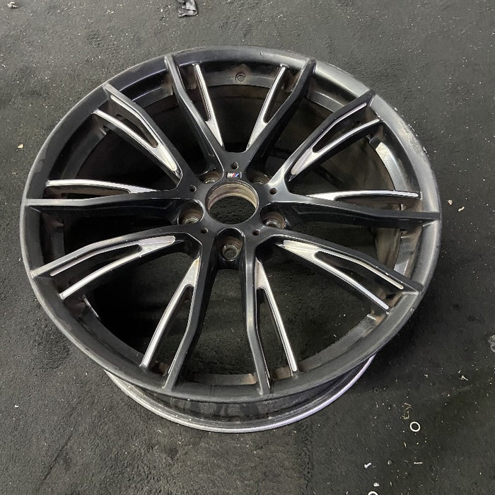 20" BMW 320i 15 20x8.5 10 Y spoke narrow spoke opening black matte finish Original OEM Wheel Rim