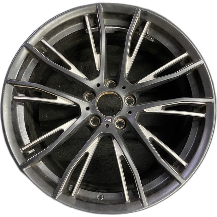 20" BMW 320i 15 20x8.5 10 Y spoke narrow spoke opening black matte finish Original OEM Wheel Rim