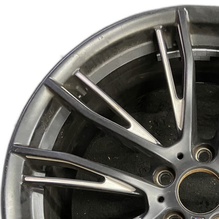 20" BMW 320i 15 20x8.5 10 Y spoke narrow spoke opening black matte finish Original OEM Wheel Rim