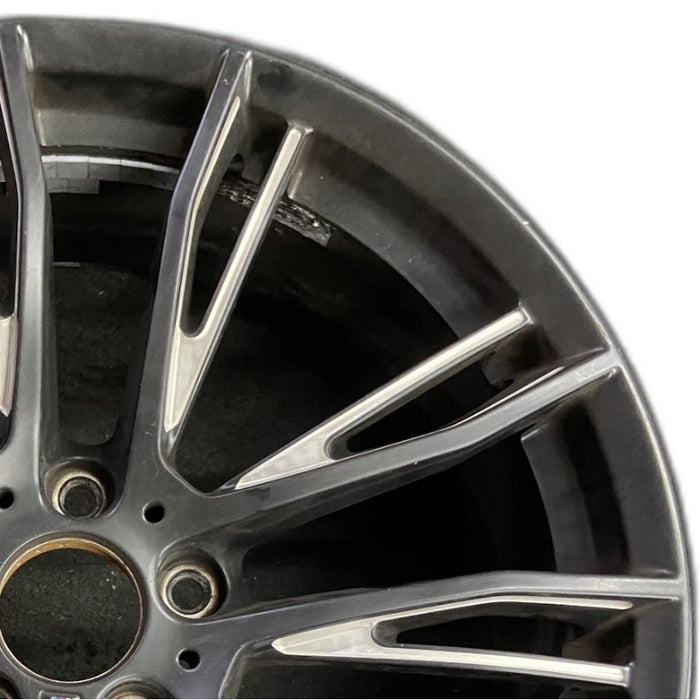 20" BMW 320i 15 20x8.5 10 Y spoke narrow spoke opening black matte finish Original OEM Wheel Rim