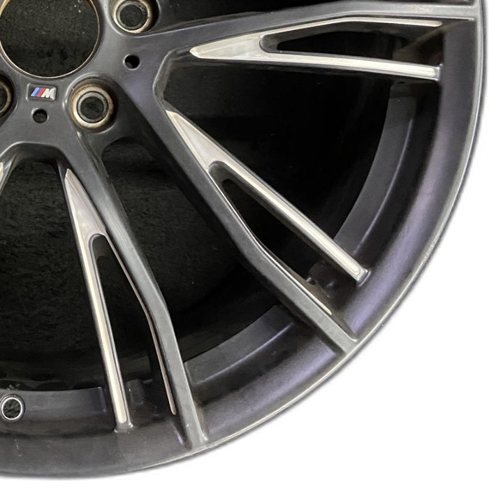 20" BMW 320i 15 20x8.5 10 Y spoke narrow spoke opening black matte finish Original OEM Wheel Rim