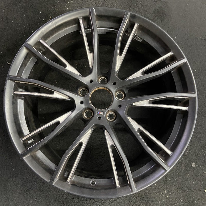 20" BMW 320i 15 20x8.5 10 Y spoke narrow spoke opening black matte finish Original OEM Wheel Rim