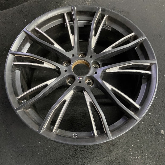 20" BMW 320i 15 20x8.5 10 Y spoke narrow spoke opening black matte finish Original OEM Wheel Rim