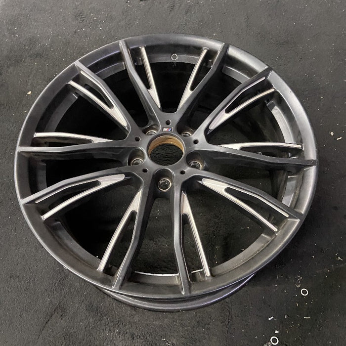 20" BMW 320i 15 20x8.5 10 Y spoke narrow spoke opening black matte finish Original OEM Wheel Rim