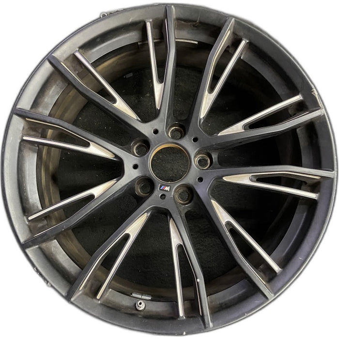 20" BMW 320i 15 20x8 10 Y spoke narrow spoke opening black matte finish Original OEM Wheel Rim