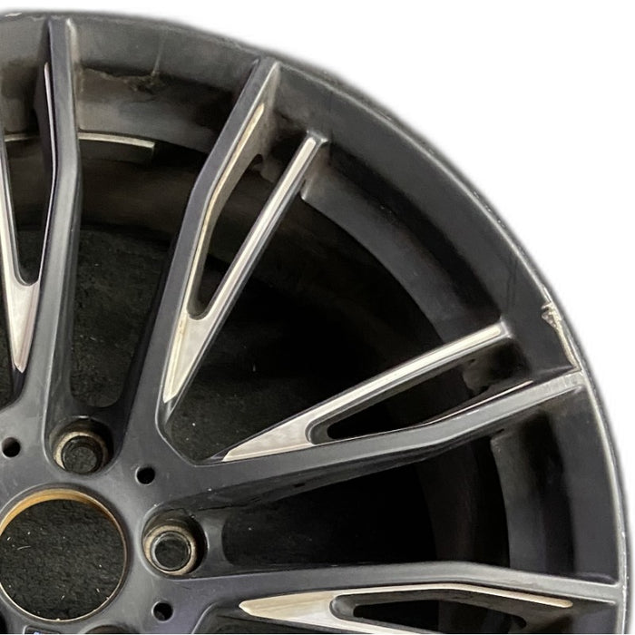 20" BMW 320i 15 20x8 10 Y spoke narrow spoke opening black matte finish Original OEM Wheel Rim