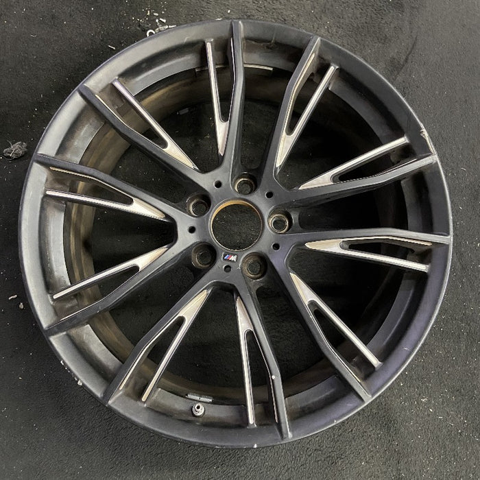 20" BMW 320i 15 20x8 10 Y spoke narrow spoke opening black matte finish Original OEM Wheel Rim