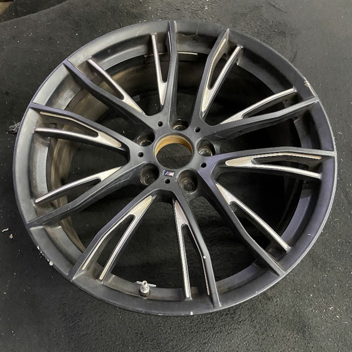 20" BMW 320i 15 20x8 10 Y spoke narrow spoke opening black matte finish Original OEM Wheel Rim