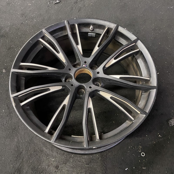 20" BMW 320i 15 20x8 10 Y spoke narrow spoke opening black matte finish Original OEM Wheel Rim