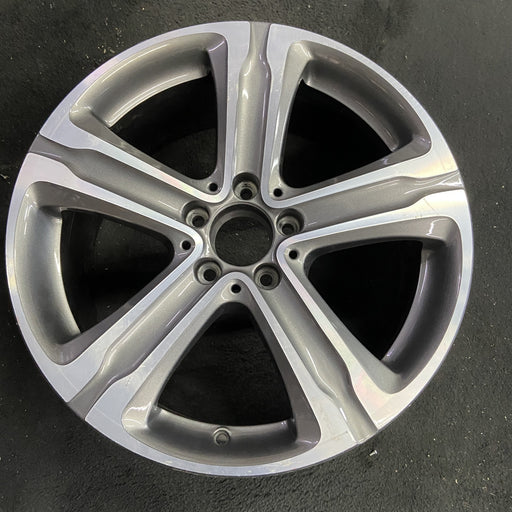 18" MERCEDES GLC-CLASS 16 , 18x8 , straight spokes Original OEM Wheel Rim - Angle View