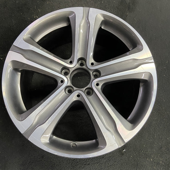18" MERCEDES GLC-CLASS 16 , 18x8 , straight spokes Original OEM Wheel Rim - Angle View