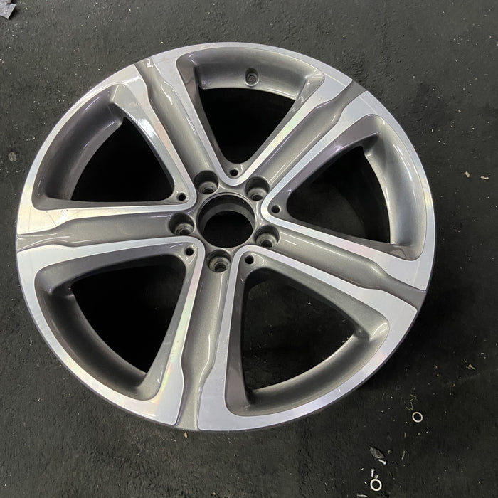 18" MERCEDES GLC-CLASS 16 , 18x8 , straight spokes Original OEM Wheel Rim - Close-Up Detail