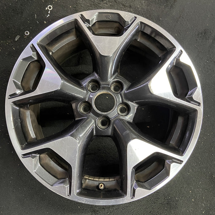 17" XV CROSSTREK 18-20 17x7 , w/machined face Original OEM Wheel Rim - Angle View