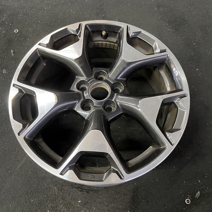 17" XV CROSSTREK 18-20 17x7 , w/machined face Original OEM Wheel Rim - Close-Up Detail