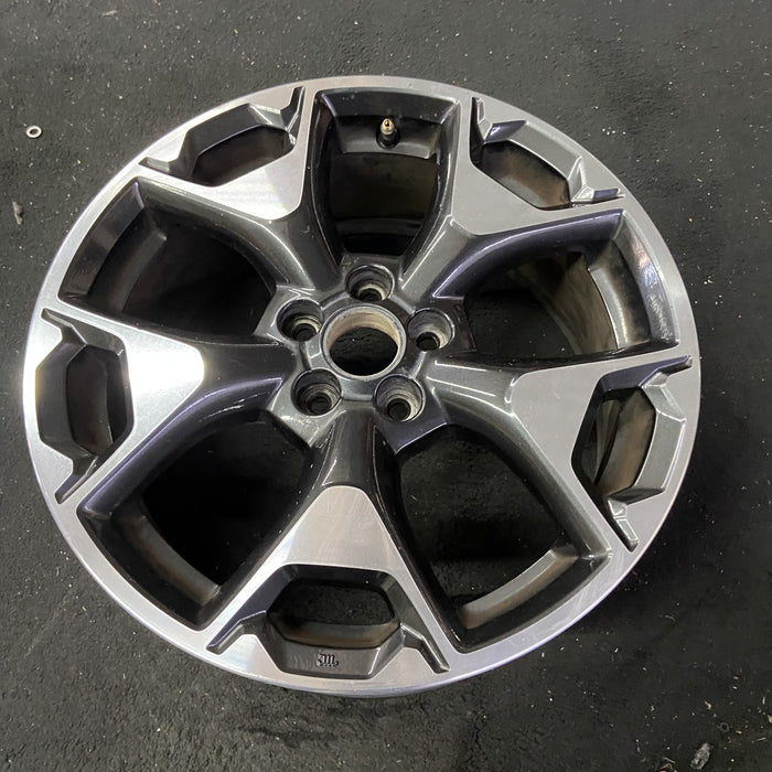 17" XV CROSSTREK 18-20 17x7 , w/machined face Original OEM Wheel Rim - Close-Up Detail