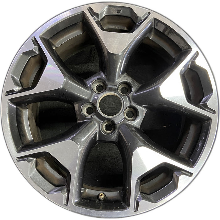17" XV CROSSTREK 18-20 17x7 , w/machined face Original OEM Wheel Rim - Front View