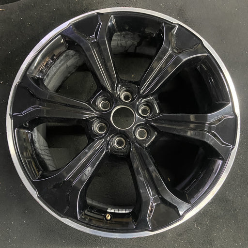 22" EXPEDITION 22-24 22x9.5, 6 spoke, black Original OEM Wheel Rim - Angle View