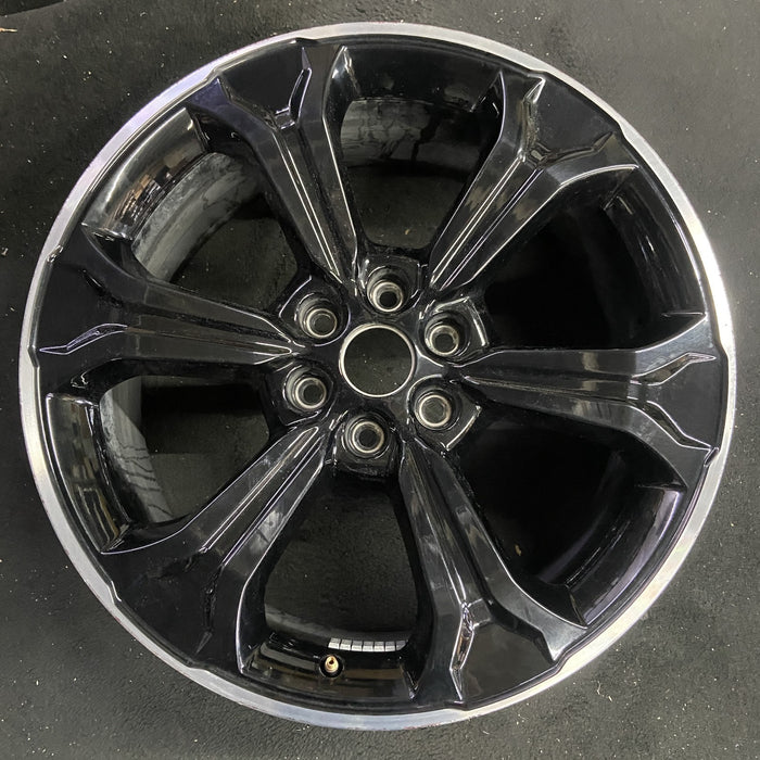 22" EXPEDITION 22-24 22x9.5, 6 spoke, black Original OEM Wheel Rim - Angle View