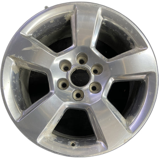 20" SIERRA 1500 PICKUP 19 classic , 20x9, 5 spoke, exposed lug nuts, polished - Front View