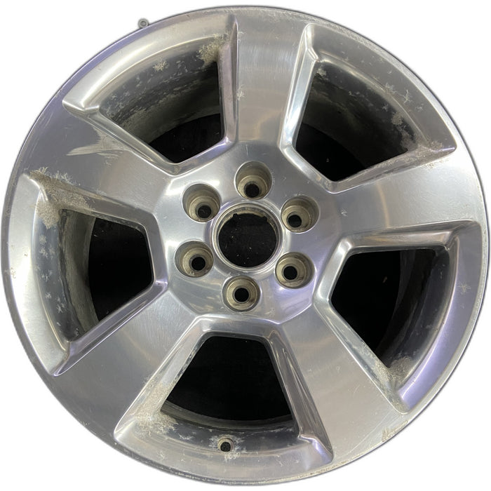 20" SIERRA 1500 PICKUP 19 classic , 20x9, 5 spoke, exposed lug nuts, polished - Front View