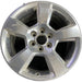 20" SIERRA 1500 PICKUP 19 classic , 20x9, 5 spoke, exposed lug nuts, polished - Front View