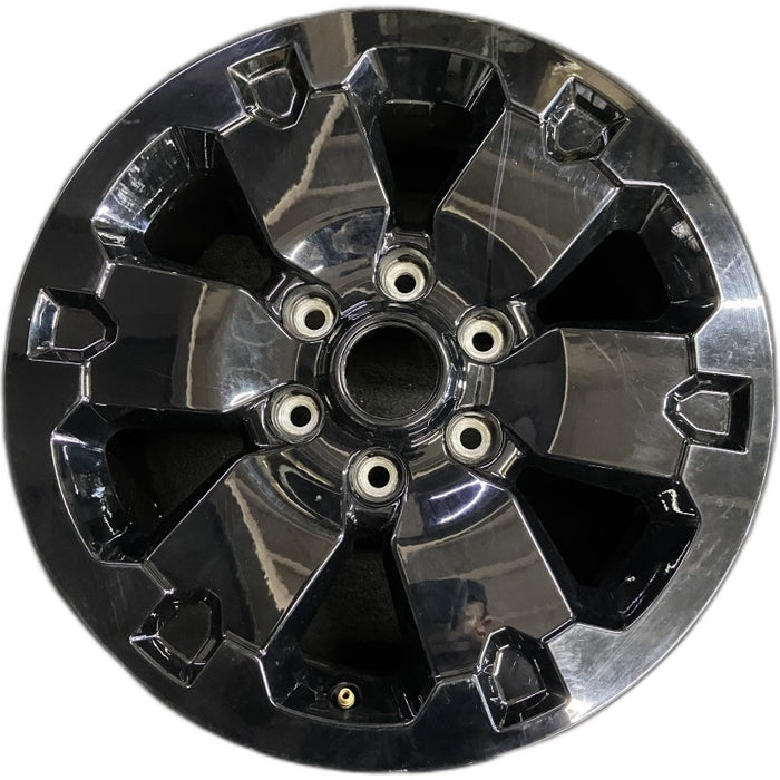 18" RANGER 20-22 18x8 aluminum 6 spoke black Original OEM Wheel Rim - Front View