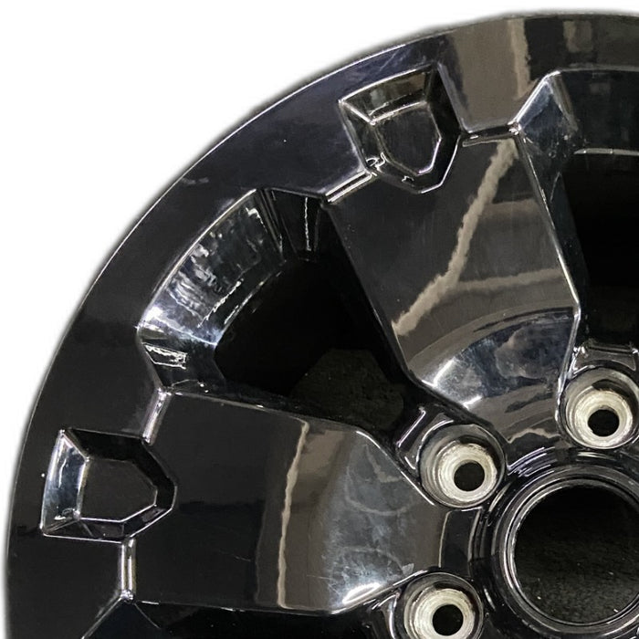 18" RANGER 20-22 18x8 aluminum 6 spoke black Original OEM Wheel Rim - Angle View