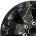 18" RANGER 20-22 18x8 aluminum 6 spoke black Original OEM Wheel Rim - Angle View