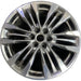 20" XT5 17-19 20x8, 6 tri spokes, machined finish Original OEM Wheel Rim - Front View