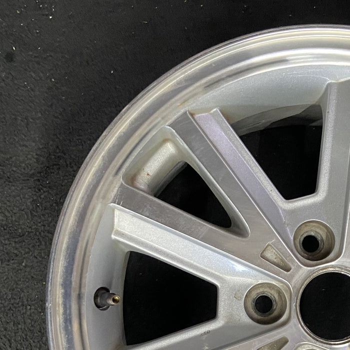 16" MUSTANG 05 16x7 5 split spoke aluminum bright pockets Original OEM Wheel Rim - Side Profile