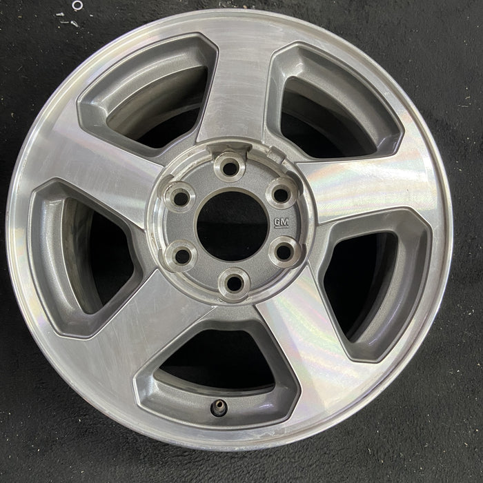 16" TRAILBLAZER 02-03 16x7, aluminum, 5 spoke, opt QC3 , Original OEM Wheel Rim - Angle View