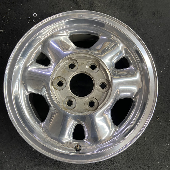 16" SIERRA 1500 PICKUP 00-02 16x7, , rounded spokes, polished Original OEM Wheel Rim