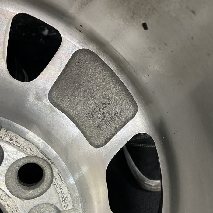 16" SIERRA 1500 PICKUP 00-02 16x7, , rounded spokes, polished Original OEM Wheel Rim