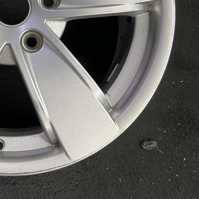 17" GTO 04 17x8 5 spoke without clear coat finish opt PZ9 Original OEM Wheel Rim - Back View