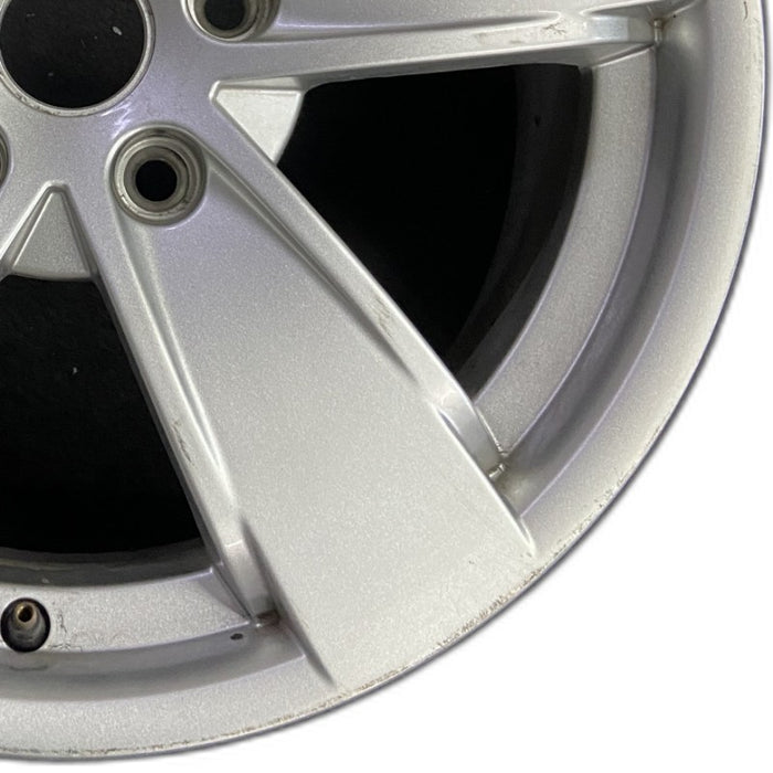 17" GTO 04 17x8 5 spoke without clear coat finish opt PZ9 Original OEM Wheel Rim - Close-Up Detail