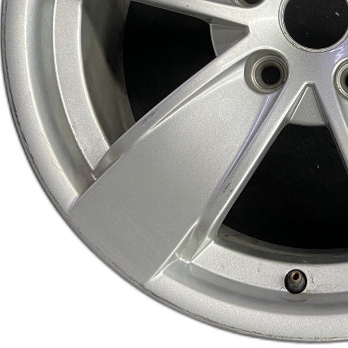 17" GTO 04 17x8 5 spoke without clear coat finish opt PZ9 Original OEM Wheel Rim - Back View