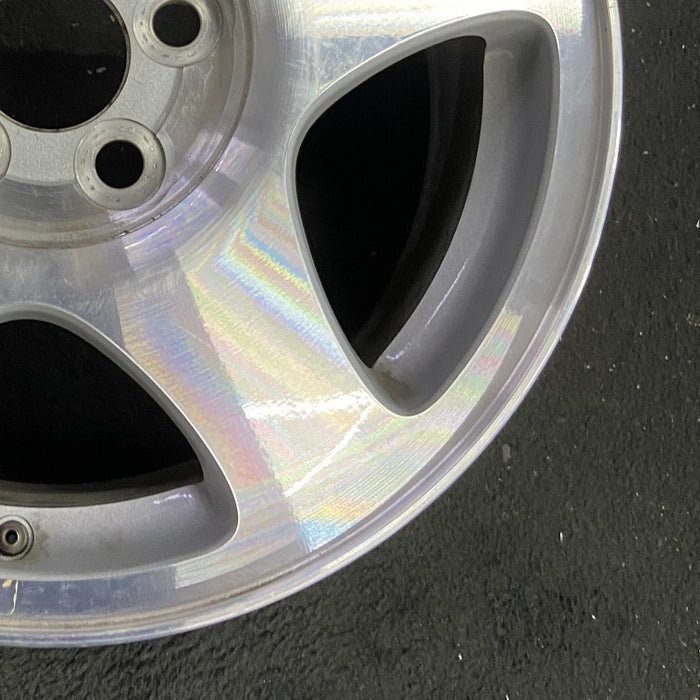 16" LINCOLN LS 00-01 16x7 5 spoke bright silver Original OEM Wheel Rim - Back View