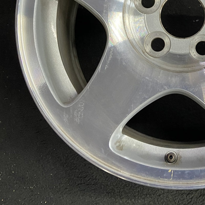 16" LINCOLN LS 00-01 16x7 5 spoke bright silver Original OEM Wheel Rim - Additional View