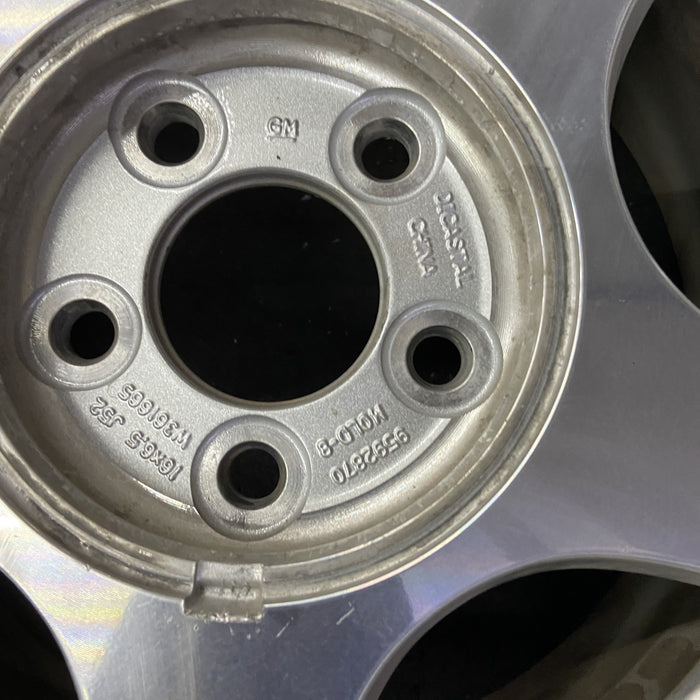 16" IMPALA 00-01 16x6.5, aluminum, 5 slot Original OEM Wheel Rim - Back View