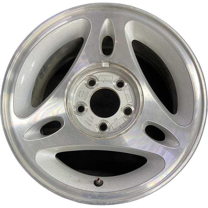 15" MUSTANG 97-98 15x7 3 spoke alloy machined Original OEM Wheel Rim - Front View