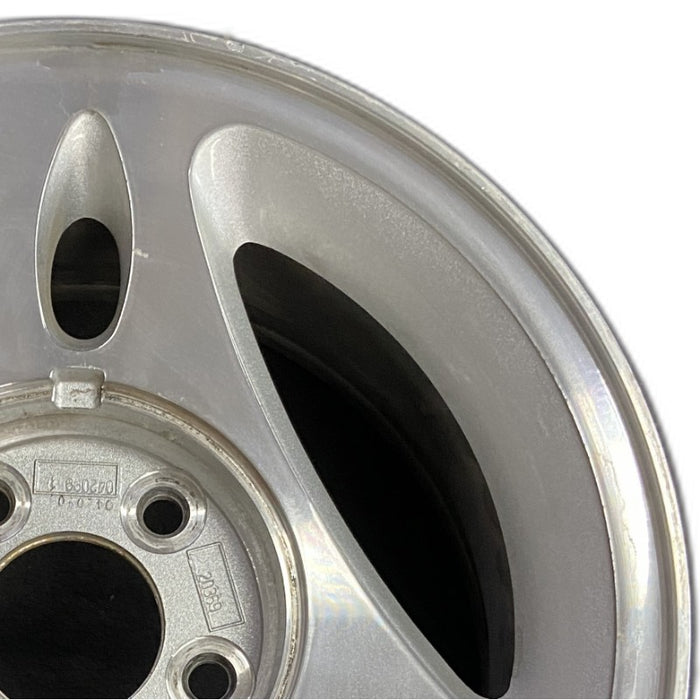 15" MUSTANG 97-98 15x7 3 spoke alloy machined Original OEM Wheel Rim - Side Profile
