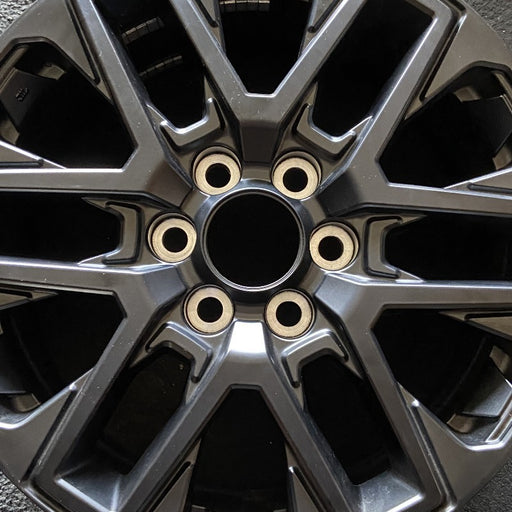 20" SEQUOIA 23-24 20x8 open spoke 6 spoke matte black Original OEM Wheel Rim - Angle View