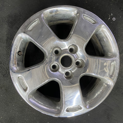 16" HHR 06-07 16x6.5, aluminum, , machined finish Original OEM Wheel Rim - Angle View