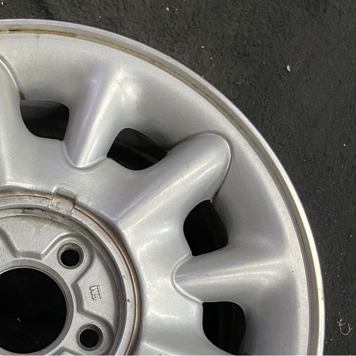 16" RIVIERA 95 16x7 aluminum 12 spoke Original OEM Wheel Rim - Close-Up Detail